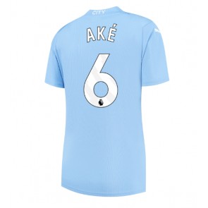 Manchester City Nathan Ake #6 Hemmatröja Kvinnor 2023-24 Kortärmad